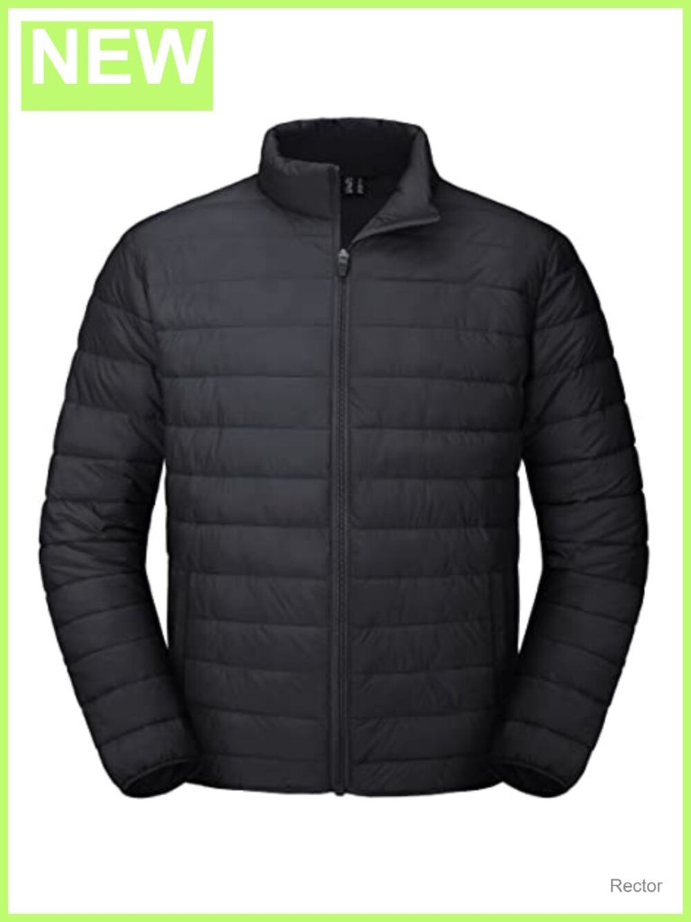 Men's Lightweight Puffer Jacket Insulated Water Repellent Quilted Winter Coat